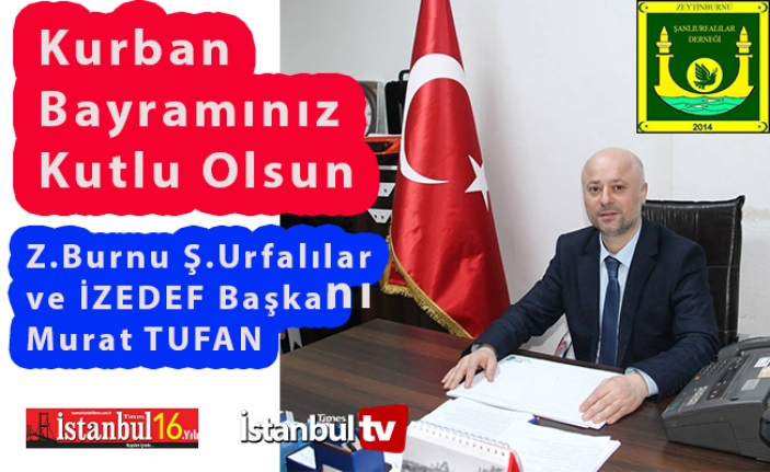 İZEDEF Başkanı Murat Tufan'dan Kutlama Mesajı